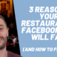 how to fix restaurant facebook ads